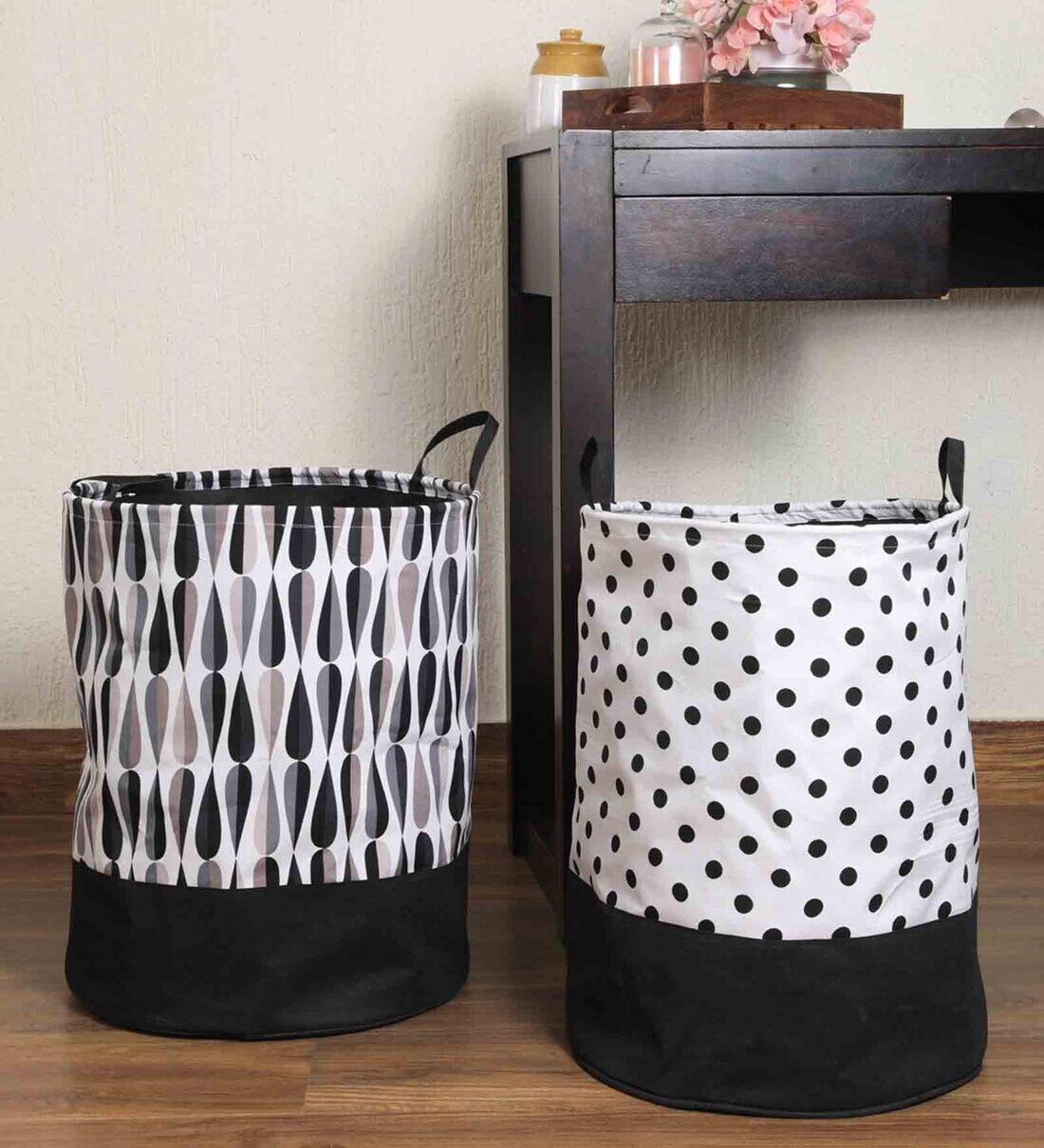 Buy Dot Fabric Kids Storage Basket in Multi Colour at 56% OFF by My ...