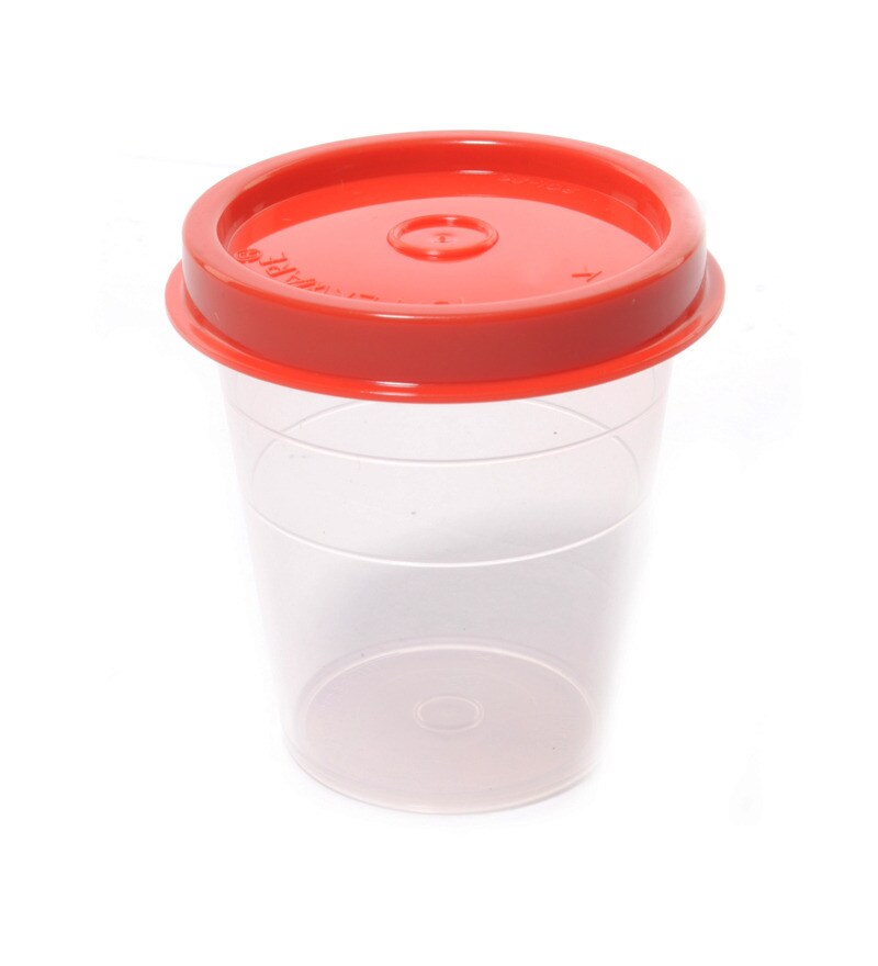 Tupperware Smidget Red 100 Ml (Each) Storage Container Set of 4 by