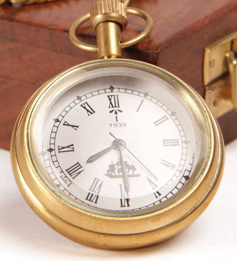 Somyaleger Antique 1939 Brass Pocket Watch by Somyaleger Online
