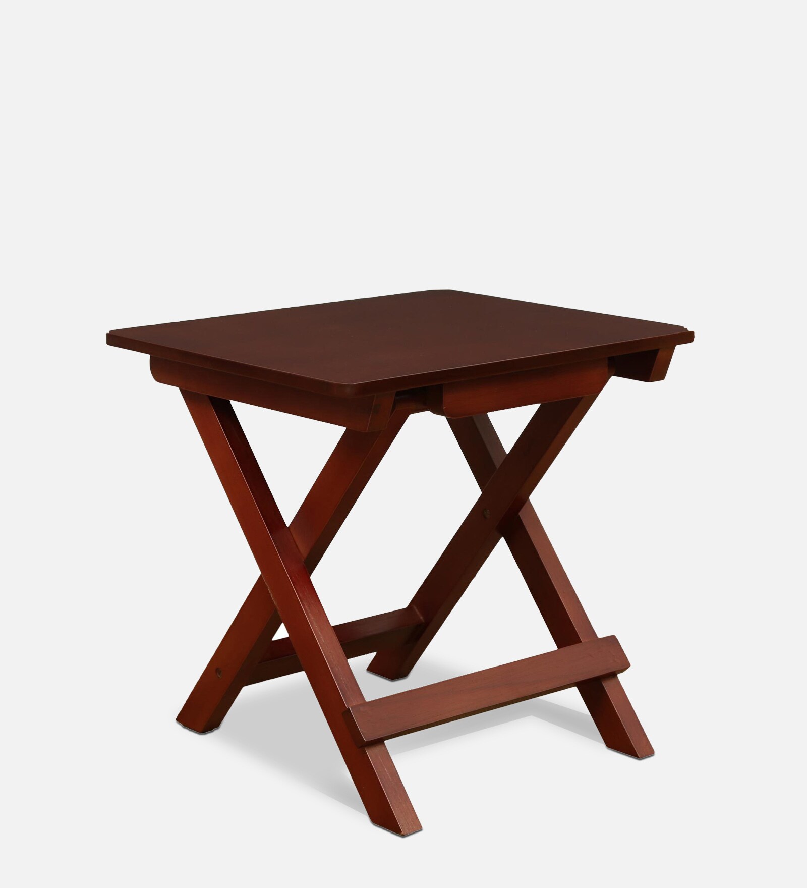 Buy Sphinx Foldable End Table in Brown Colour Online Modern End
