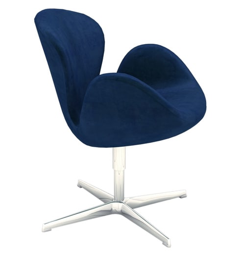 Buy Splendid Lounge Chair In Blue Colour By Workspace Interio