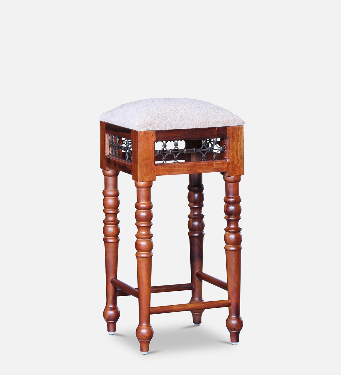 Buy Stafford Sheesham Wood Bar Stool In Honey Oak Online Traditional
