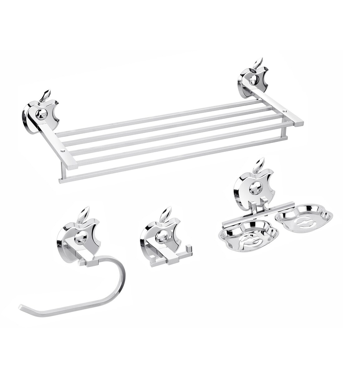 Buy Easyhome Furnish Stainless Steel Bathroom Accessories set in Apple