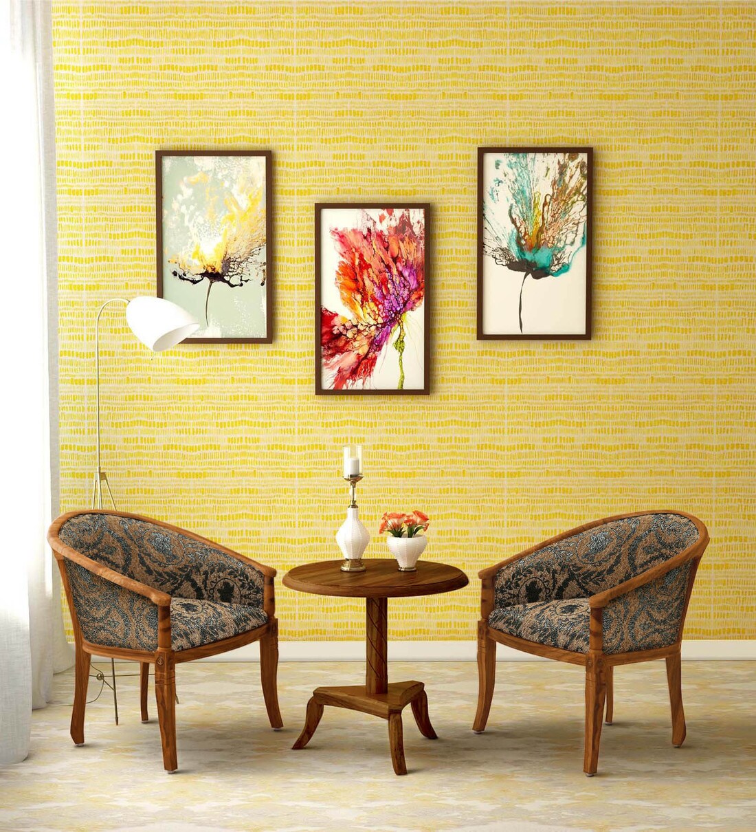 Buy Stalley Sheesham Wood Coffee Table & Chair Set in Rustic Teak