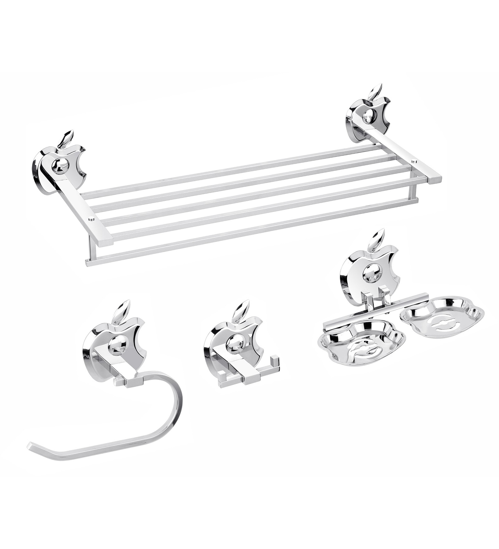 Buy Easyhome Furnish Stainless Steel Bathroom Accessories set in Apple