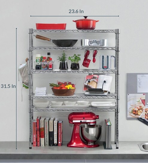 Buy Stainless Steel Kitchen Rack 31 5 X 23 6 Inches By Now Zen