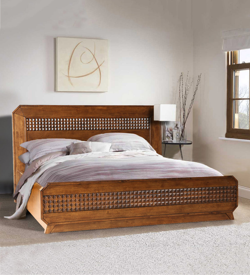 Buy Morris Queen Bed With Hydraulic Storage By Durian Online