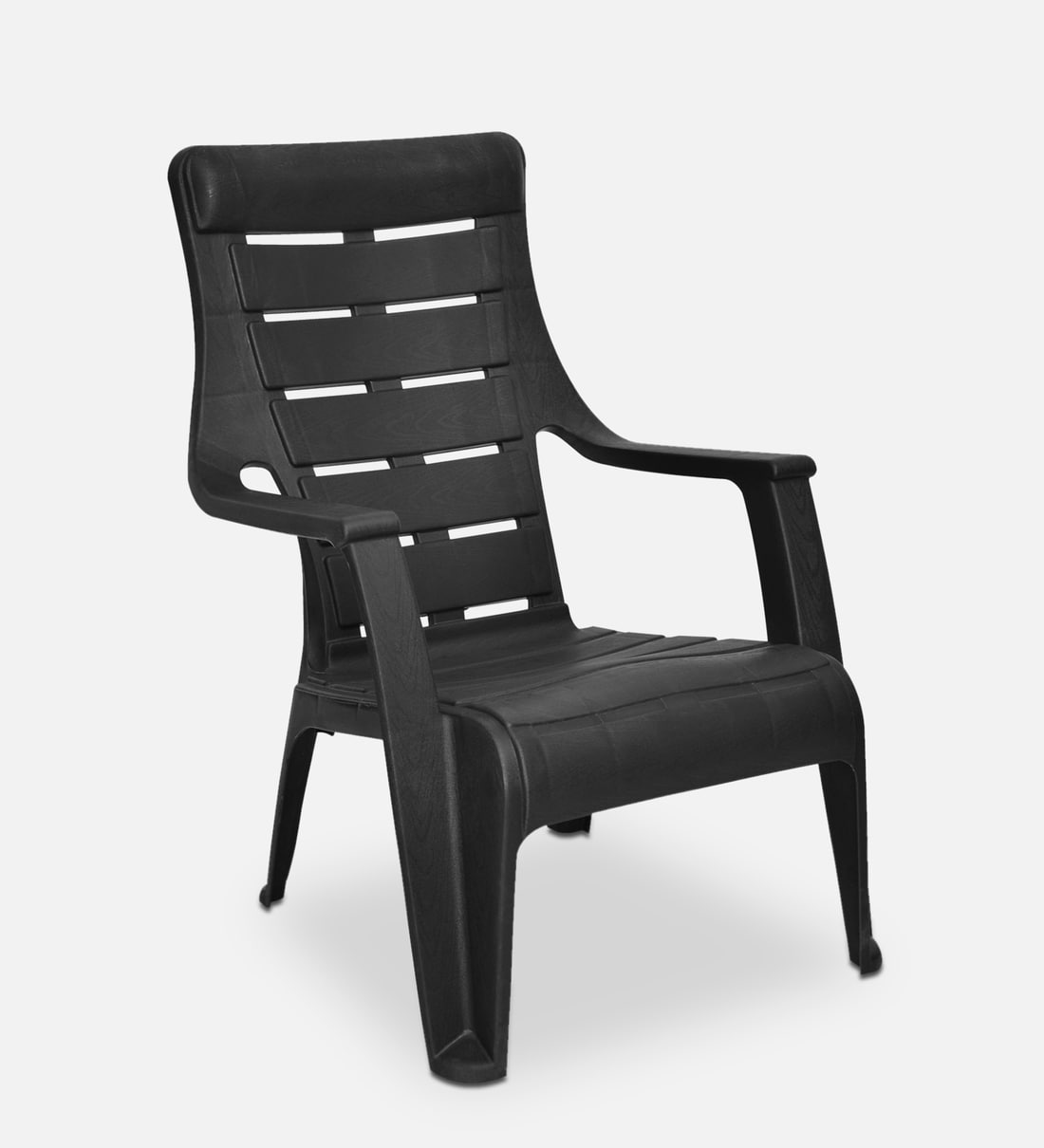 Buy Sunday Plastic Chair in Iron Black Online Plastic Chairs