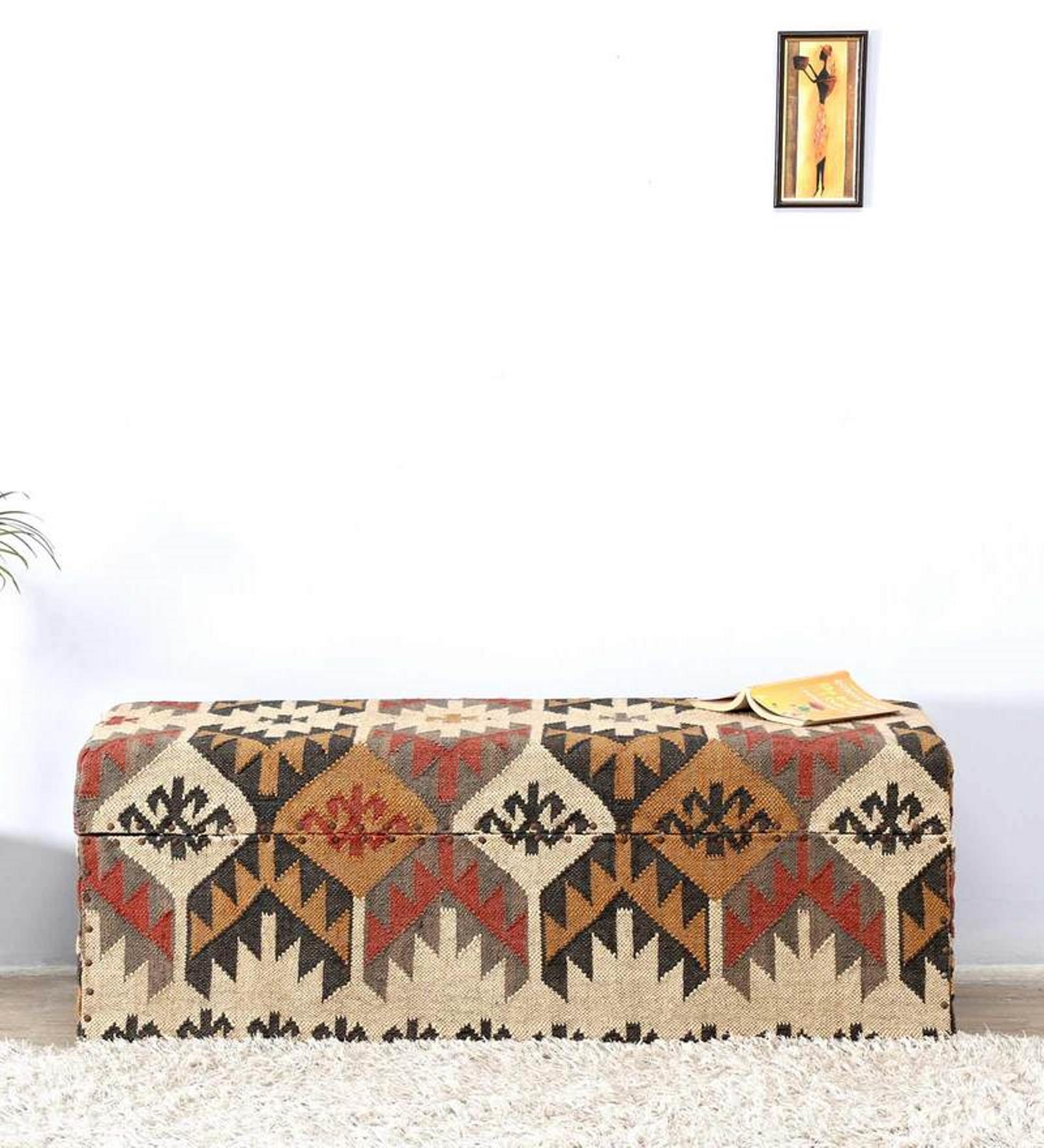 Buy Sutrakara Kilim Trunk on Rent Online Trunks & Boxes Furniture On Rent In Pune
