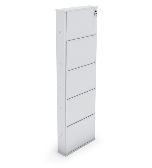 Buy Super Wide 5 Door Metal Shoe Rack In White Colour By Crust Online Tilt Out Shoe Racks Shoe Racks Furniture Pepperfry Product