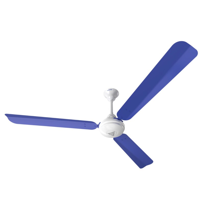 Buy Super V1 1400 Mm Blue Ceiling Fan With Remote Control By