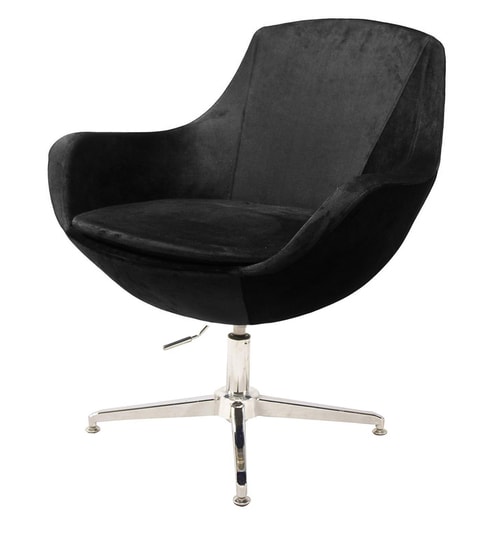 Buy Swank Lounge Chair In Black Colour By Furniturstation Online