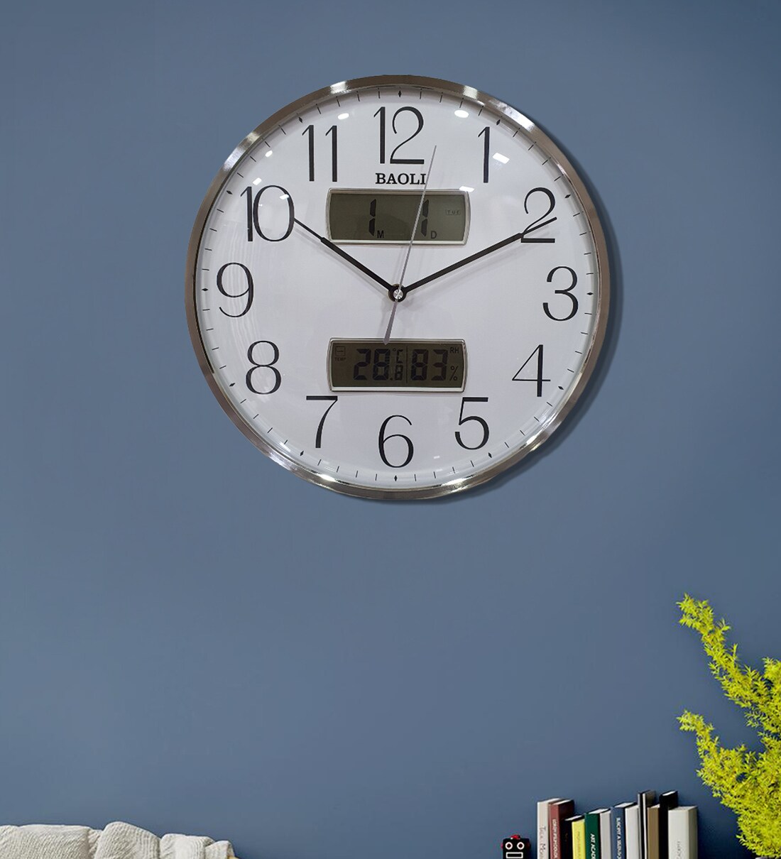 Buy Silver Plastic Digital Wall Clock at 13 OFF by FunkyDecors Pepperfry