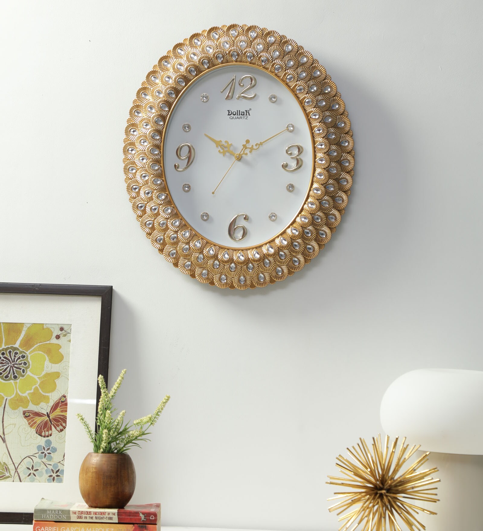 Buy Gold Plastic Pearl Modern Wall Clock at 13 OFF by FunkyDecors