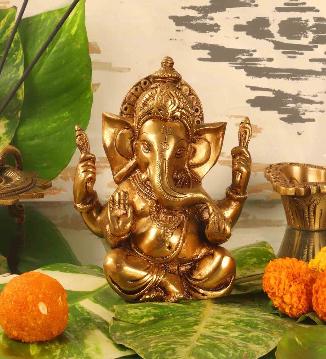 Buy Taj Ganesha Brass Religious Idol by BudhShiv at 25 OFF by BudhShiv