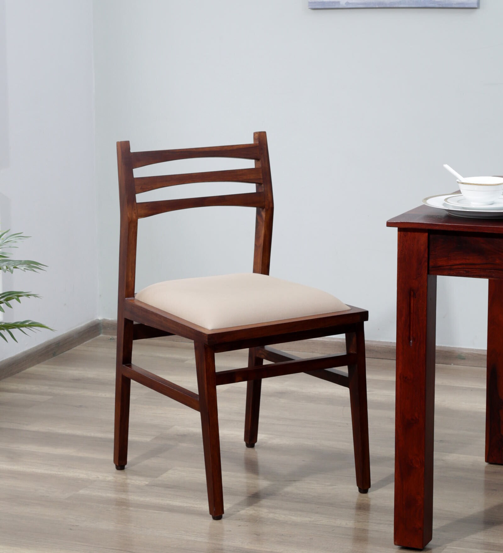 Buy Tectona Latin Teak Wood Dining Chair In Provincial Teak Finish (Set ...