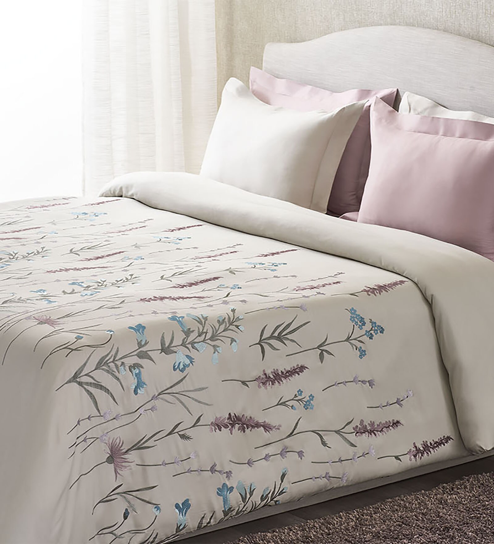 Buy Temptation Collection Cotton 6 Pieces Double Bed Bedding Set by