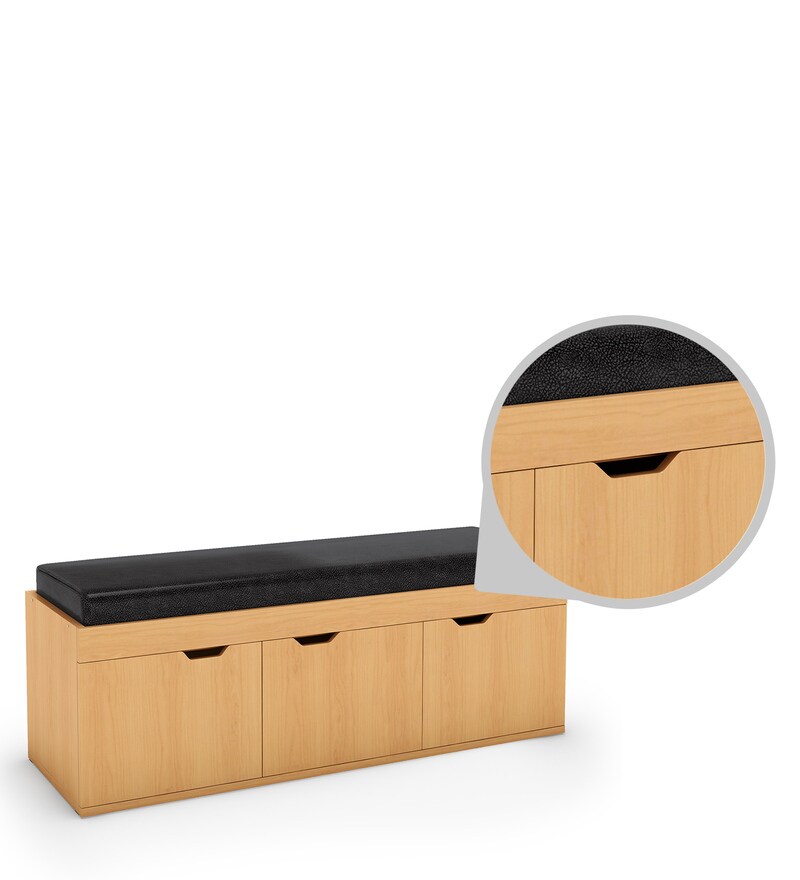 Buy Three Door Shoe in Honey Colour by Godrej Interio Online