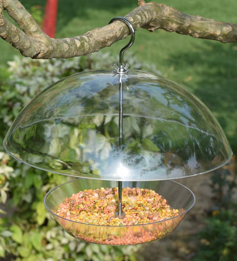 Buy Transparent Pp Pvc Window Bird Feeder By Wonderland Online