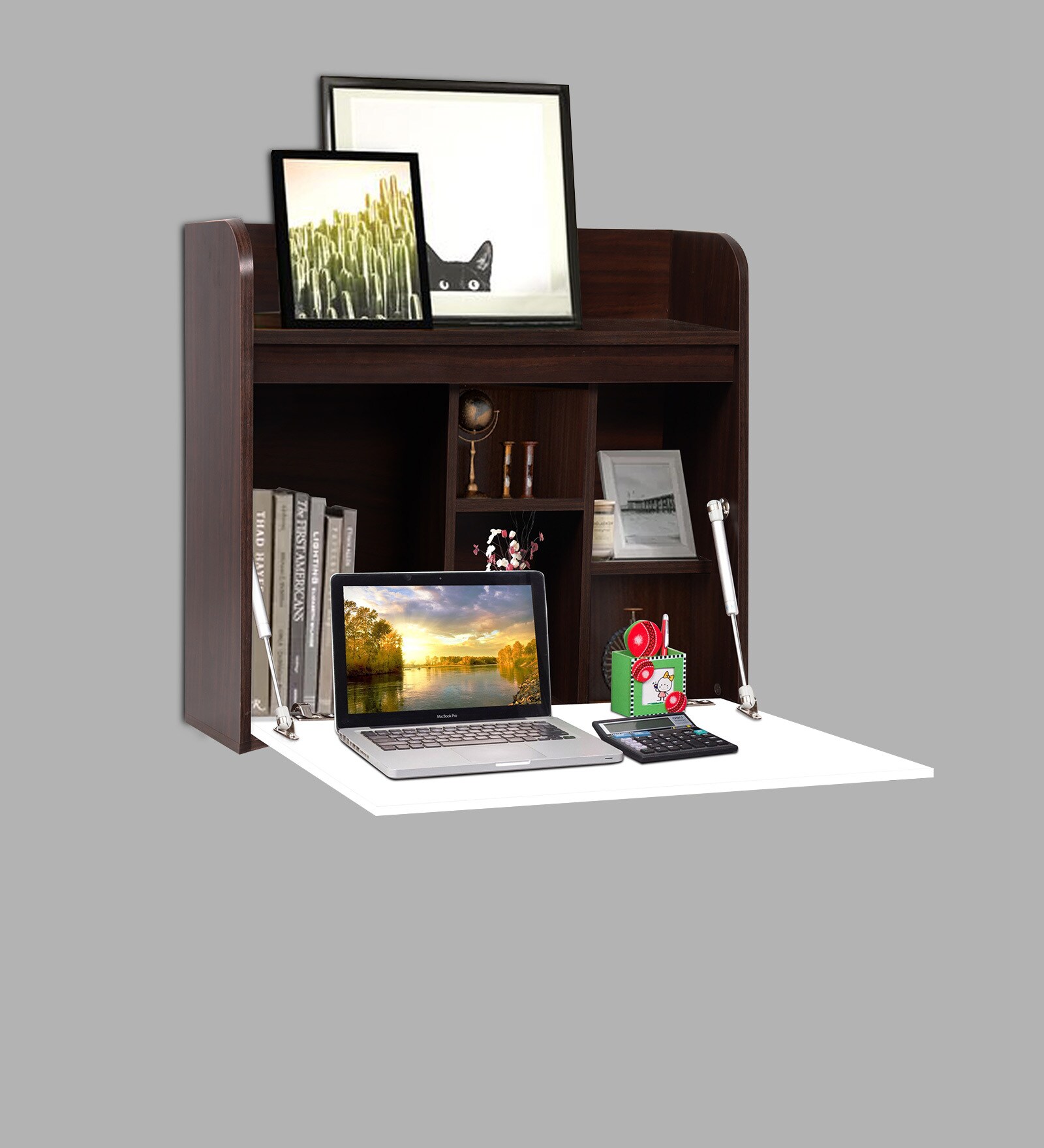 Buy Turin Wall Mounted Study Table in Walnut Finish at 51 OFF by Trevi Furniture Pepperfry