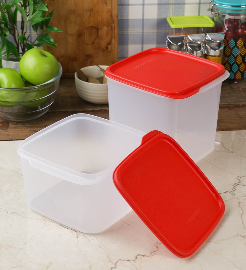 Buy Tupperware Cool & Fresh Blue 500 ML (Each) Freezer Box - Set of 4 ...