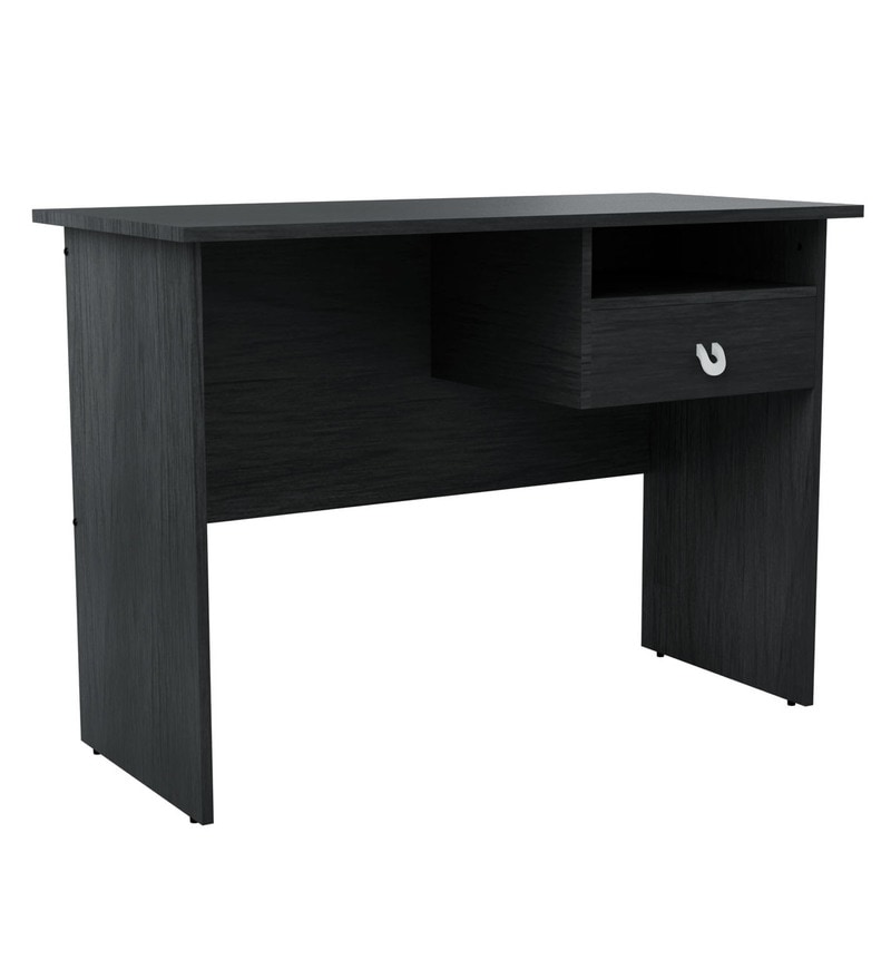 Buy Uno Study Table In Granite Black Colour By Godrej Interio