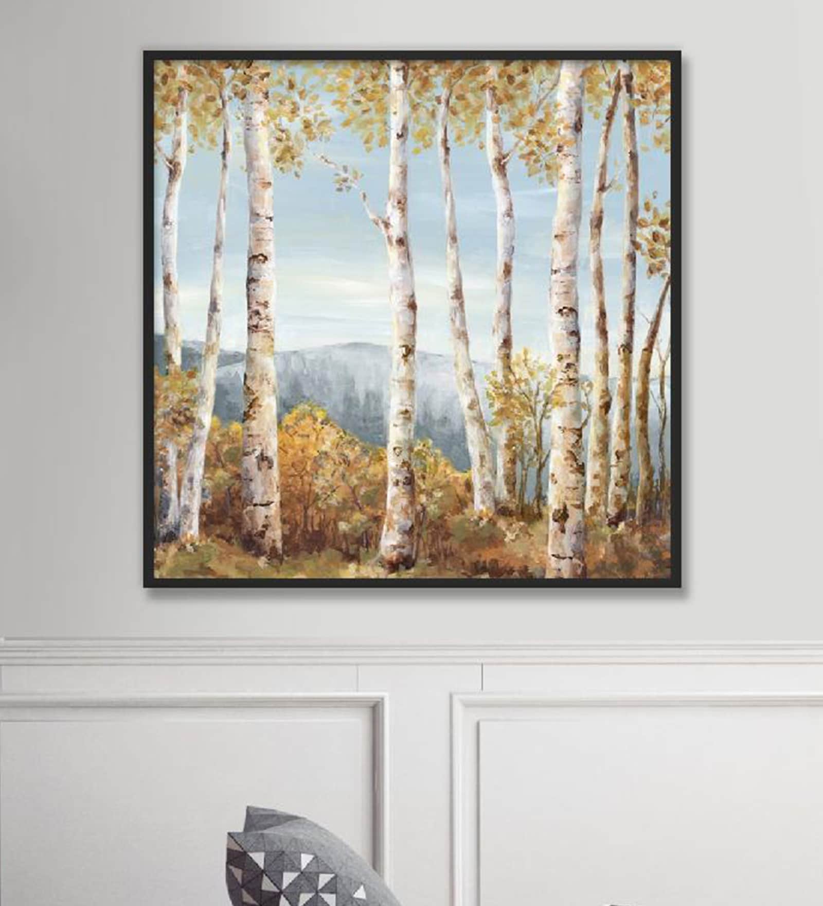 Buy Poetic Technique Multicolor Canvas Framed Landscape Art Print at 14