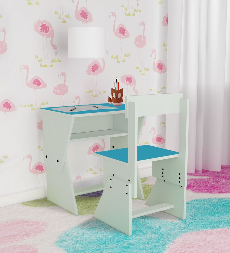 Buy Neo Study Table Chair Set In Pink By Alex Daisy Online