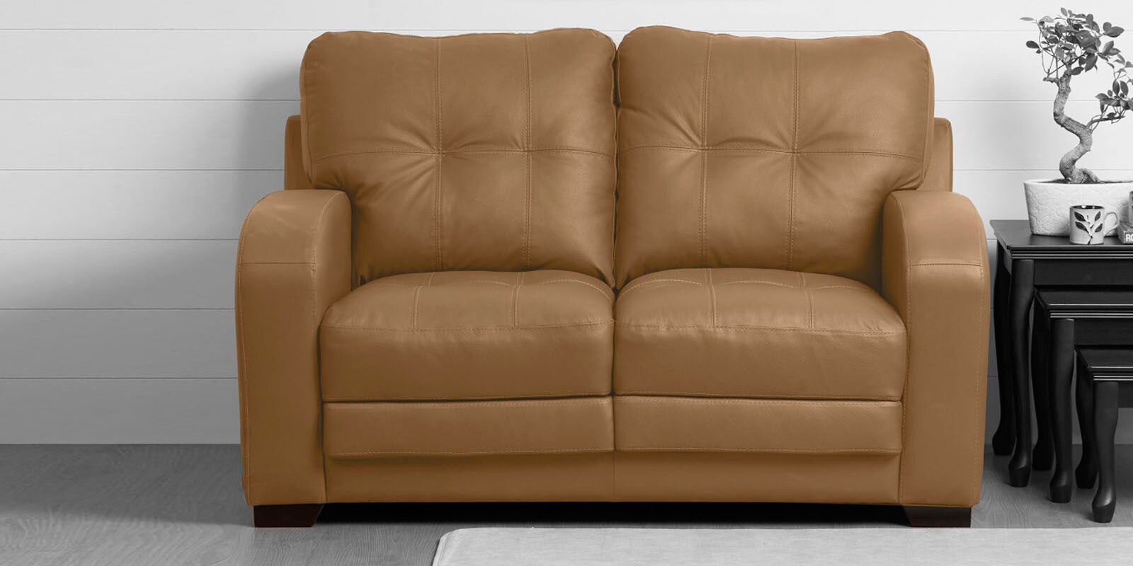 Buy Vista 2 Seater Sofa in Beige Colour by Home Centre Online Lawson