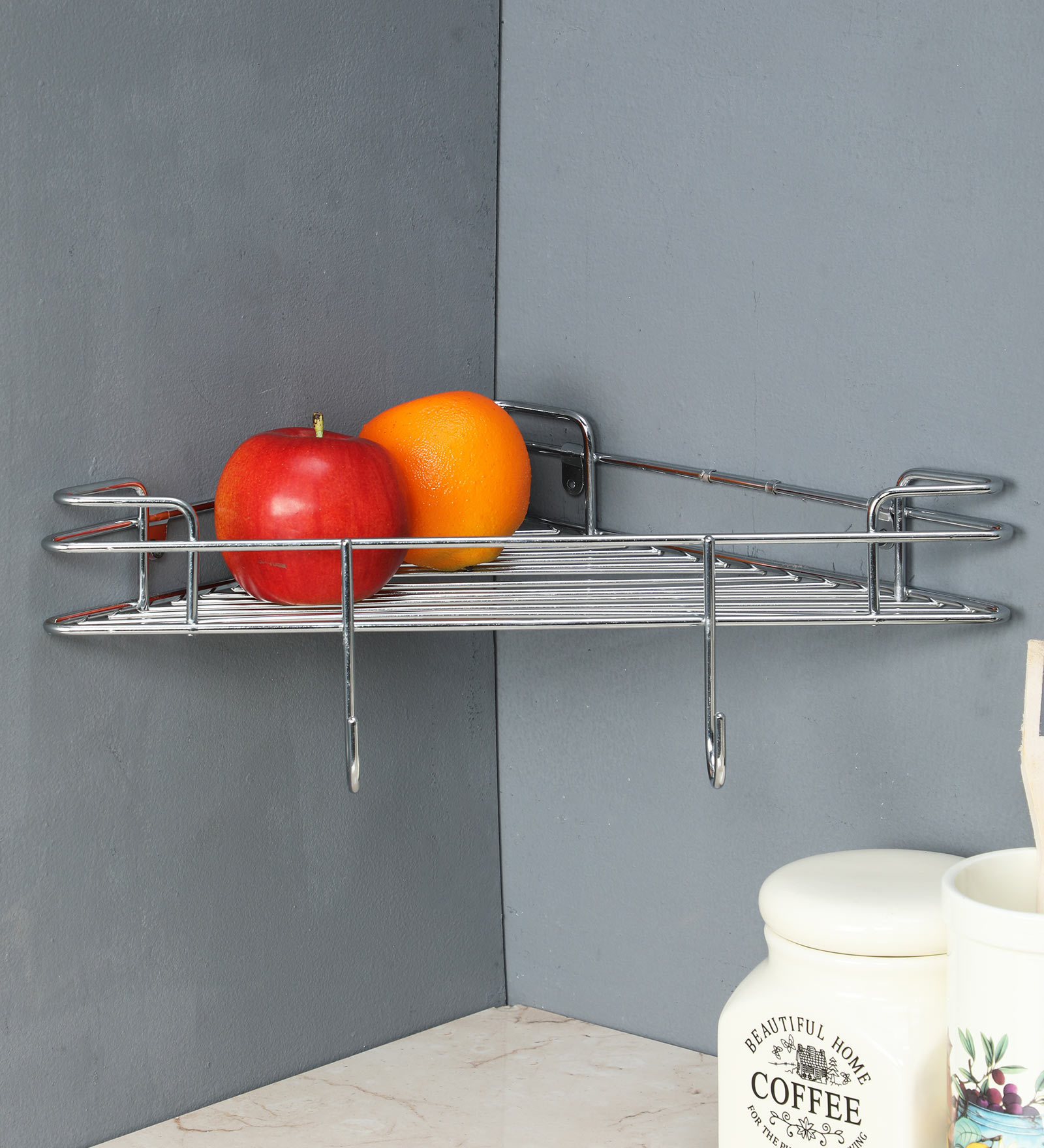 Buy Stainless Steel Wall Mounted Kitchen Racks By Rishan Lifestyle