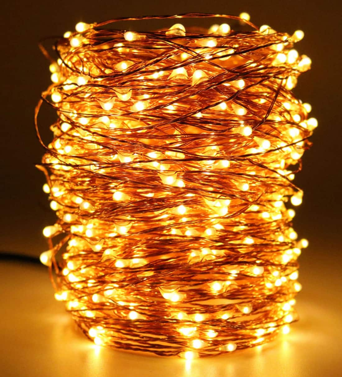 White and Yellow 10 Meter Plug-In LED String Light, By The Purple Tree