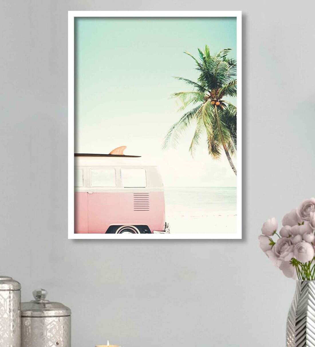 Buy White Canvas Framed People and Places Art Print Online People and