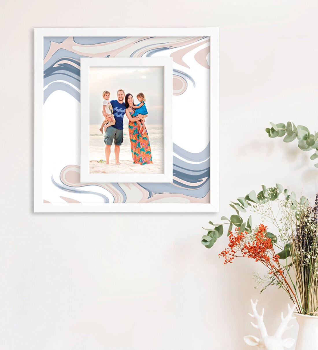 Buy White Wooden Wall Hanging Photo Frame at 39 OFF by Random Pepperfry