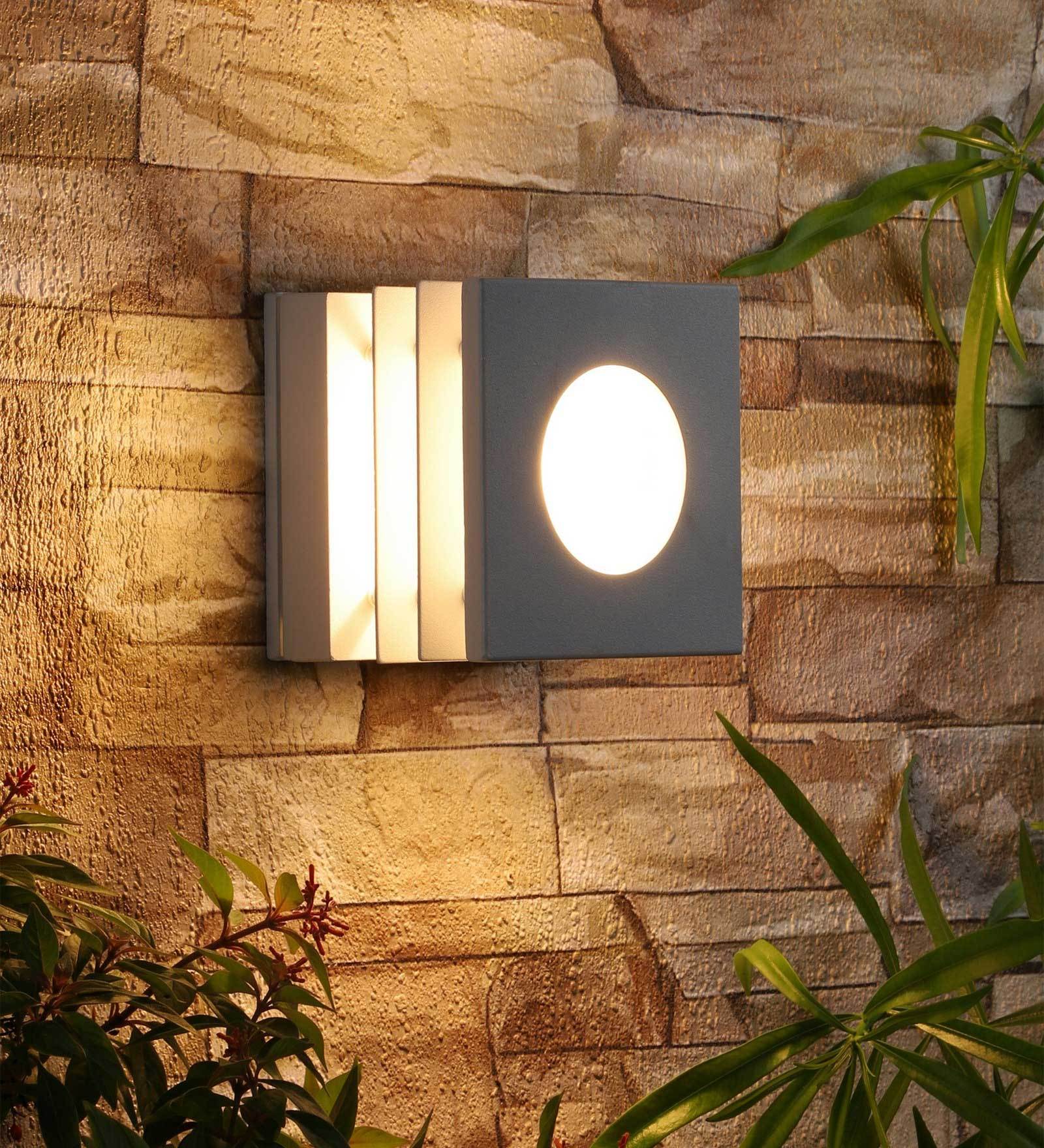 Buy White Metal Outdoor Wall Light by Eliante by Jainsons Lights at 51