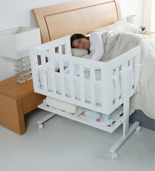 Buy White Frost Convertible Crib 2 Table By Papaya Kids Online