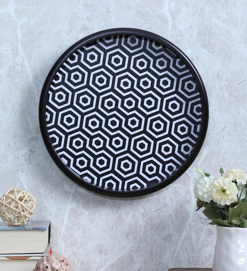 Buy Blue Ceramic Birds Gather Wall Plate Set Of 4 By Cyahi