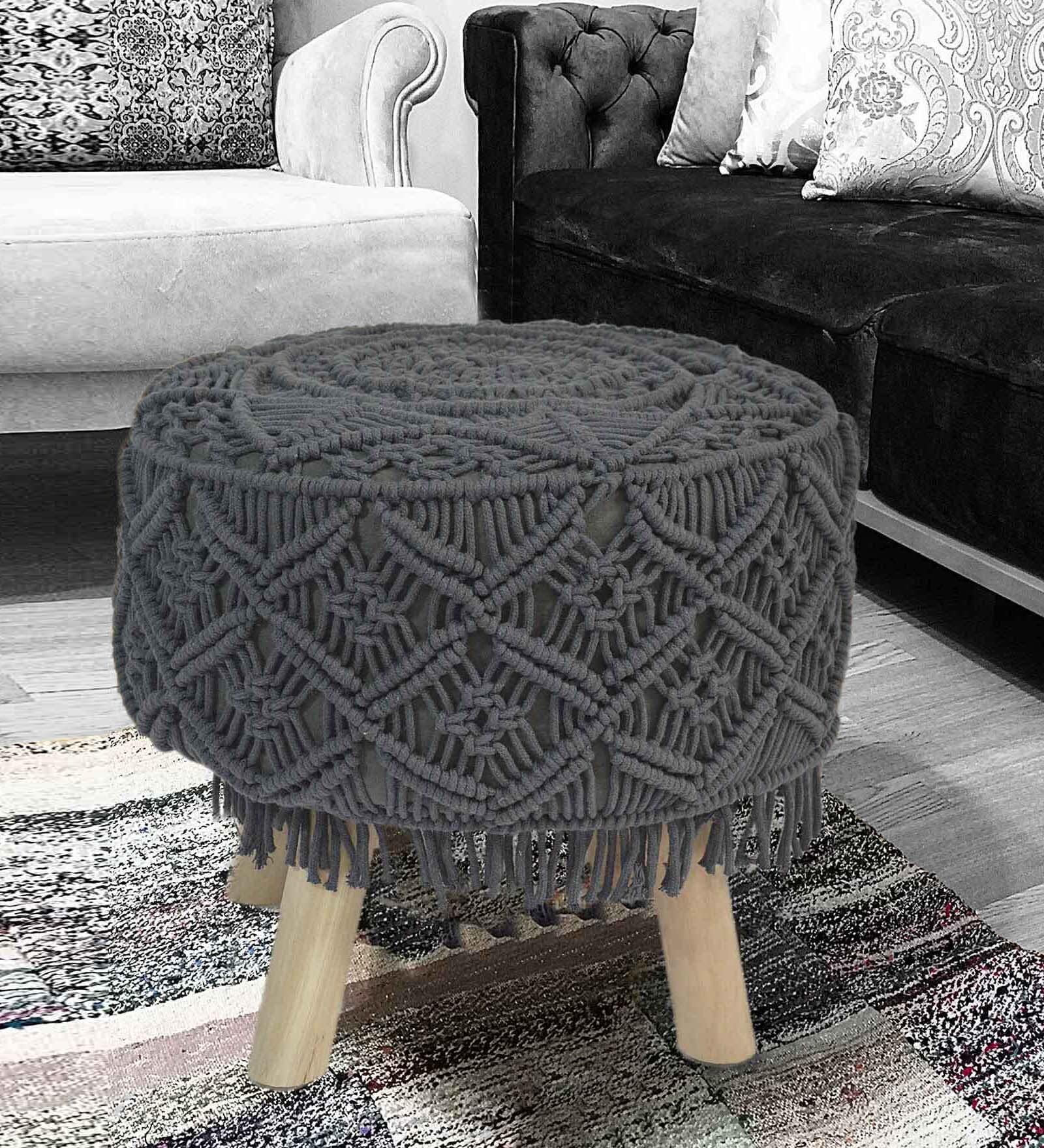 Buy Wood Stool In Black Colour Online Contemporary Seating Stools   Wood Stool In Black Colour By Comfidelitas Wood Stool In Black Colour By Comfidelitas Rskew1 