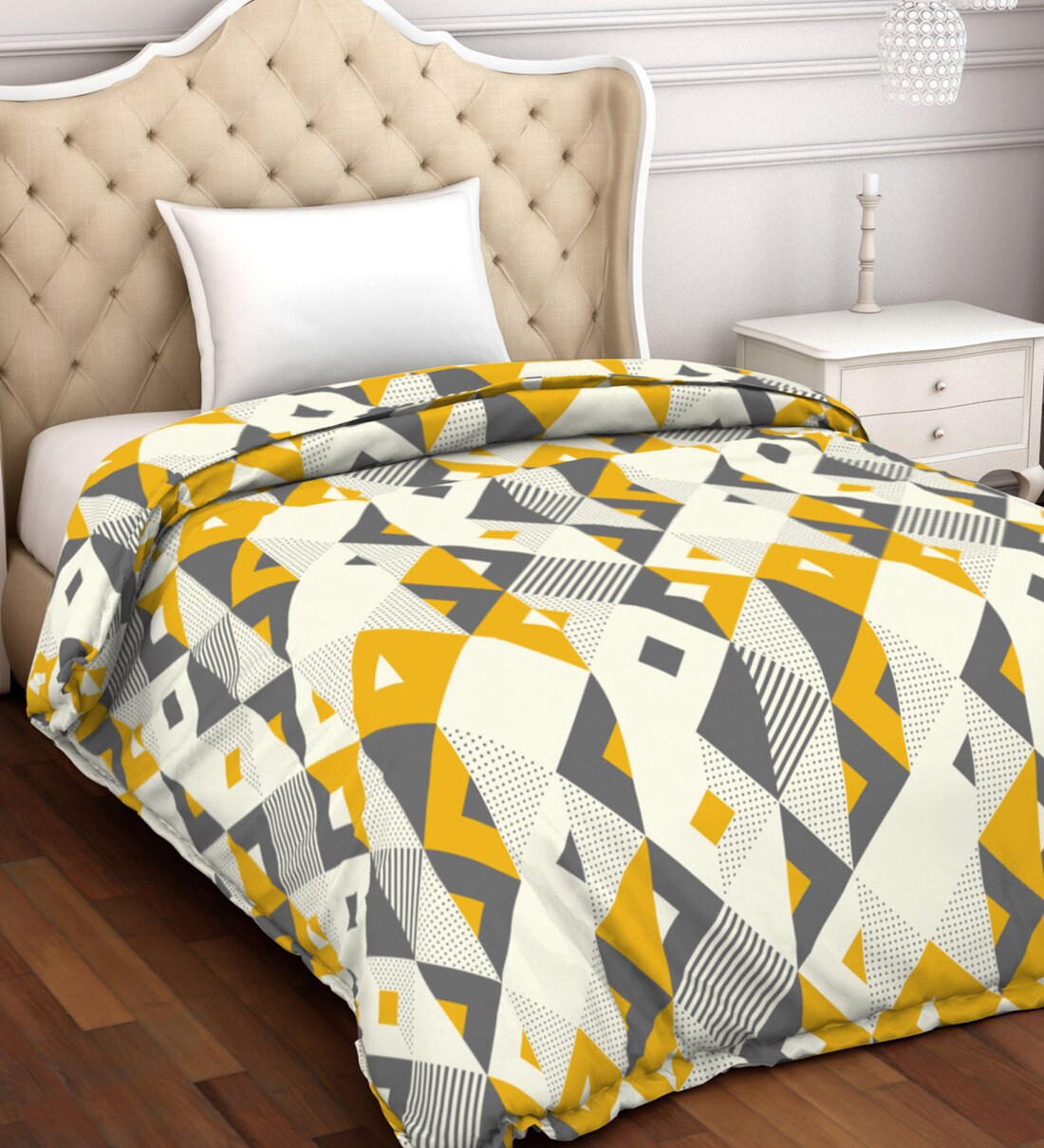 Buy Polyester Single Bed Dohar Reversible by Welspun Polyester 120 GSM