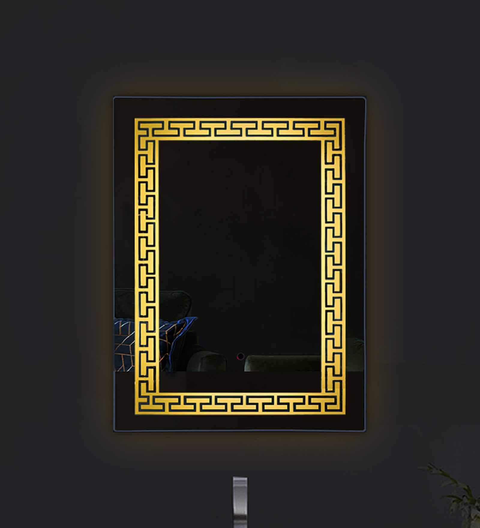 Buy Zig zag Connect Sun Glow Warm White Light LED Wall Mirror Online