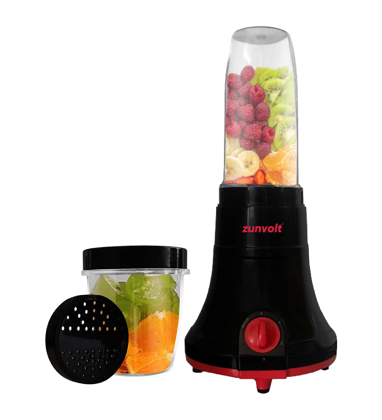 Buy ZunVolt Smoothie Maker Fruice 400 Juicer Mixer Grinder (2 Jars,  Black-Red) Online - Mixer and Grinders - Mixer and Grinders - Appliances -  Pepperfry Product