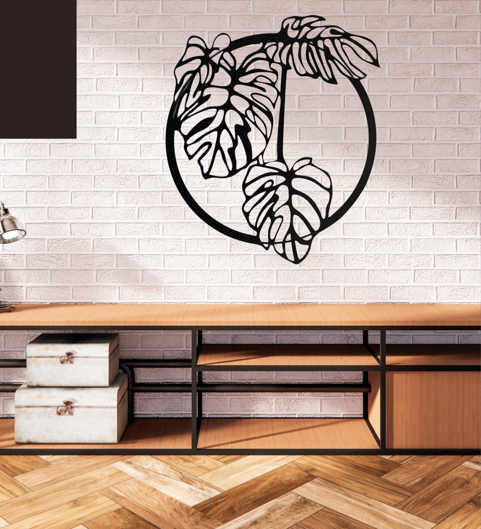 Buy Zuri Metal Wall Art in Black Colour By Elysian Dekor at 31 OFF by