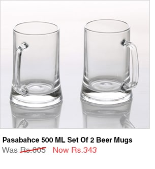 Pasabahce 500 ML Set of 2 Beer Mugs
