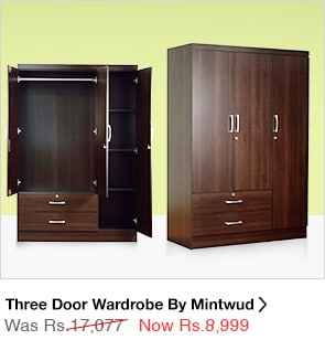 ThreeDoor Wardrobe by Mintwud