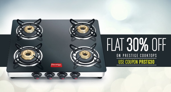 Flat 30% Off on Prestige Cooktops Use Coupon - PRSTG30