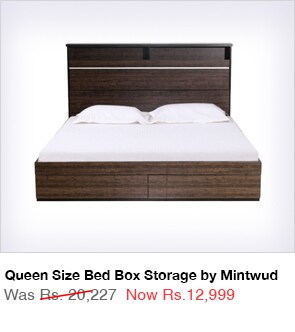 Queen Size Bed Box Storageby Mintwud