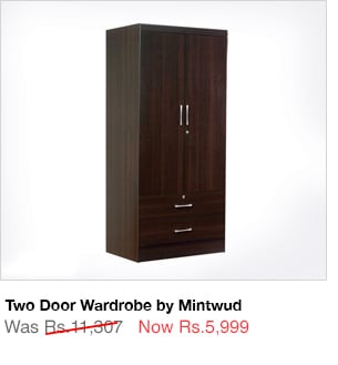 Two Door Wardrobe by Mintwud