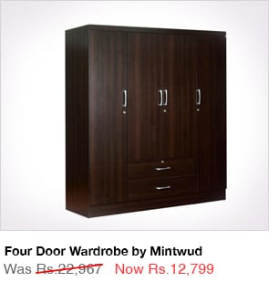 Four Door Wardrobe by Mintwud