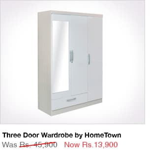 Three Door Wardrobe by HomeTown