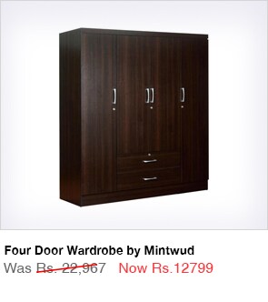 Four Door Wardrobe by Mintwud